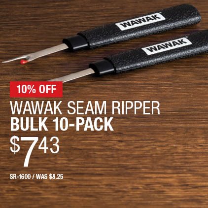 10% Off WAWAK Seam Riper Bulk 10-Pack $7.43 / SR-1600 / Was $8.25.