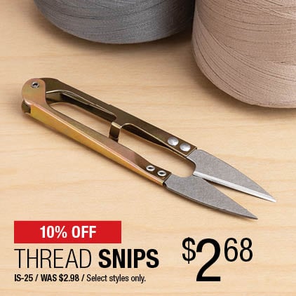 10% Off Thread Snaps / $2.68 / IS-25 / Was $2.98 / Select styles only.