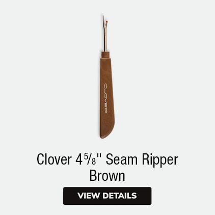 Clover 4-5/8" Seam Ripper Brown