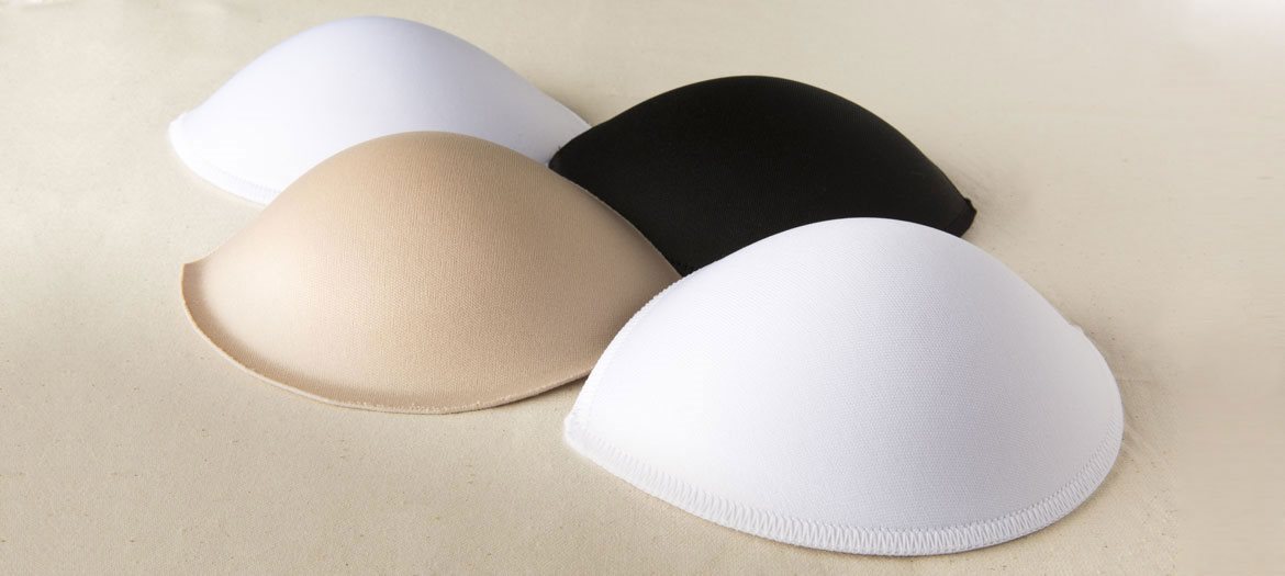 Bra Cups On Table White, Black, Nude Bra Cups