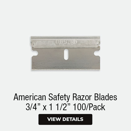 American Safety Razor Blades 3/4" x 1 1/2" 100/Pack