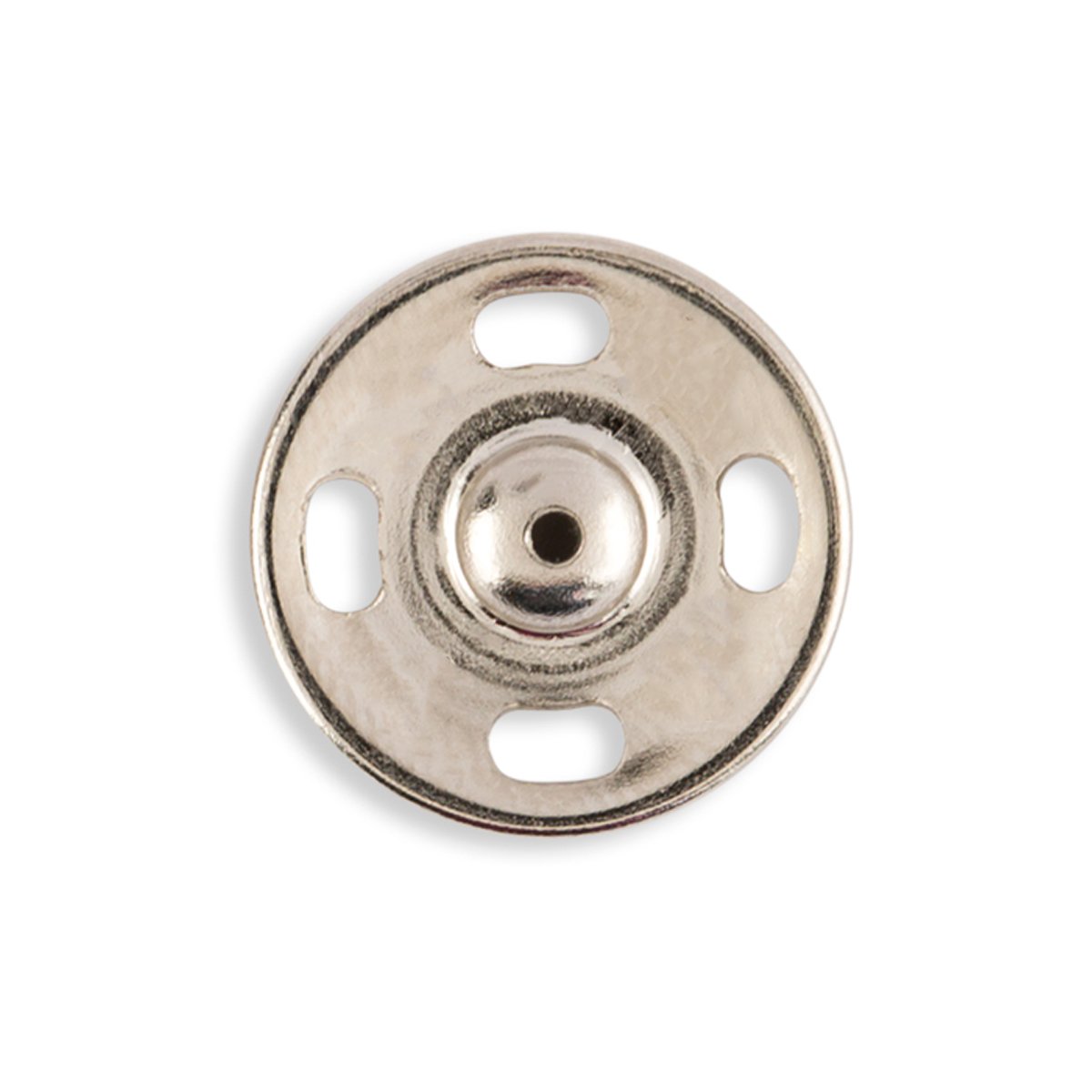 10 Pcs. Sew-in Metal Snaps 15 mm, Shiny Nickel, SKU C446GM/15 – ACCESORII  DESIGN