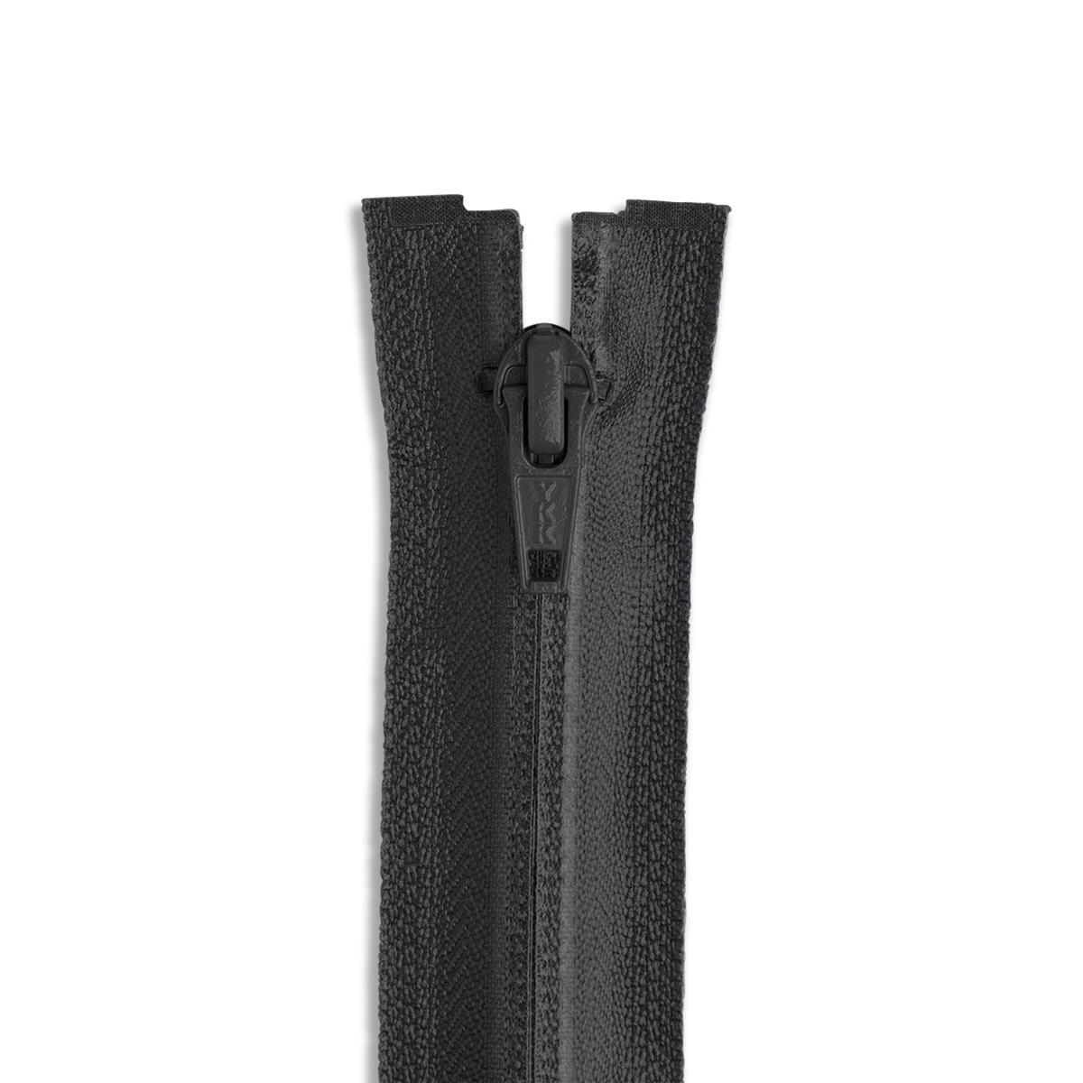 YKK® AquaGuard® #10 Black Water-Resistant Separating Coil Zipper (Metal  Single Pull Slider)