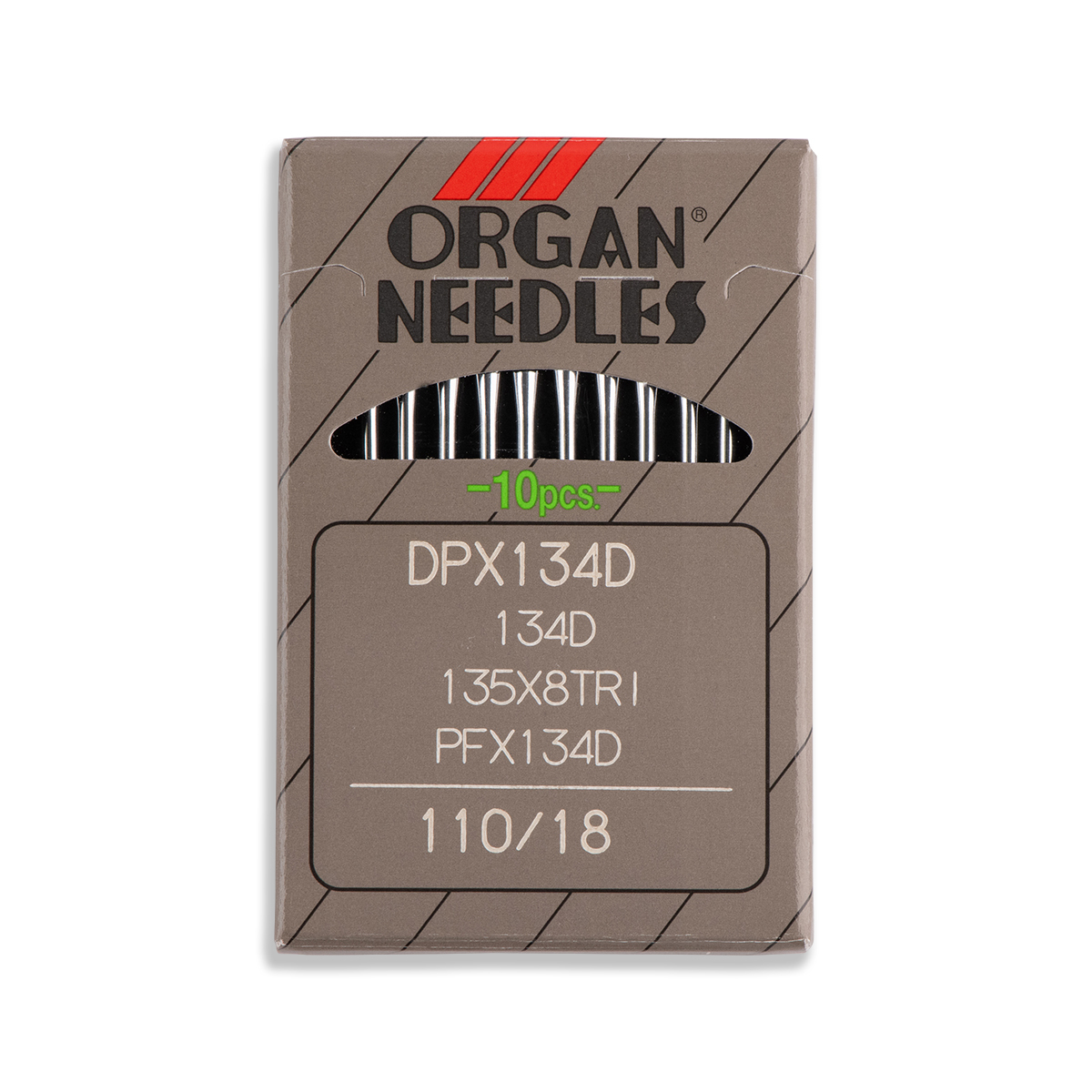 Organ Leather Machine Needles - DPX134D, 134, 135x8TRI, PFx134D - 10/Pack -  WAWAK Sewing Supplies