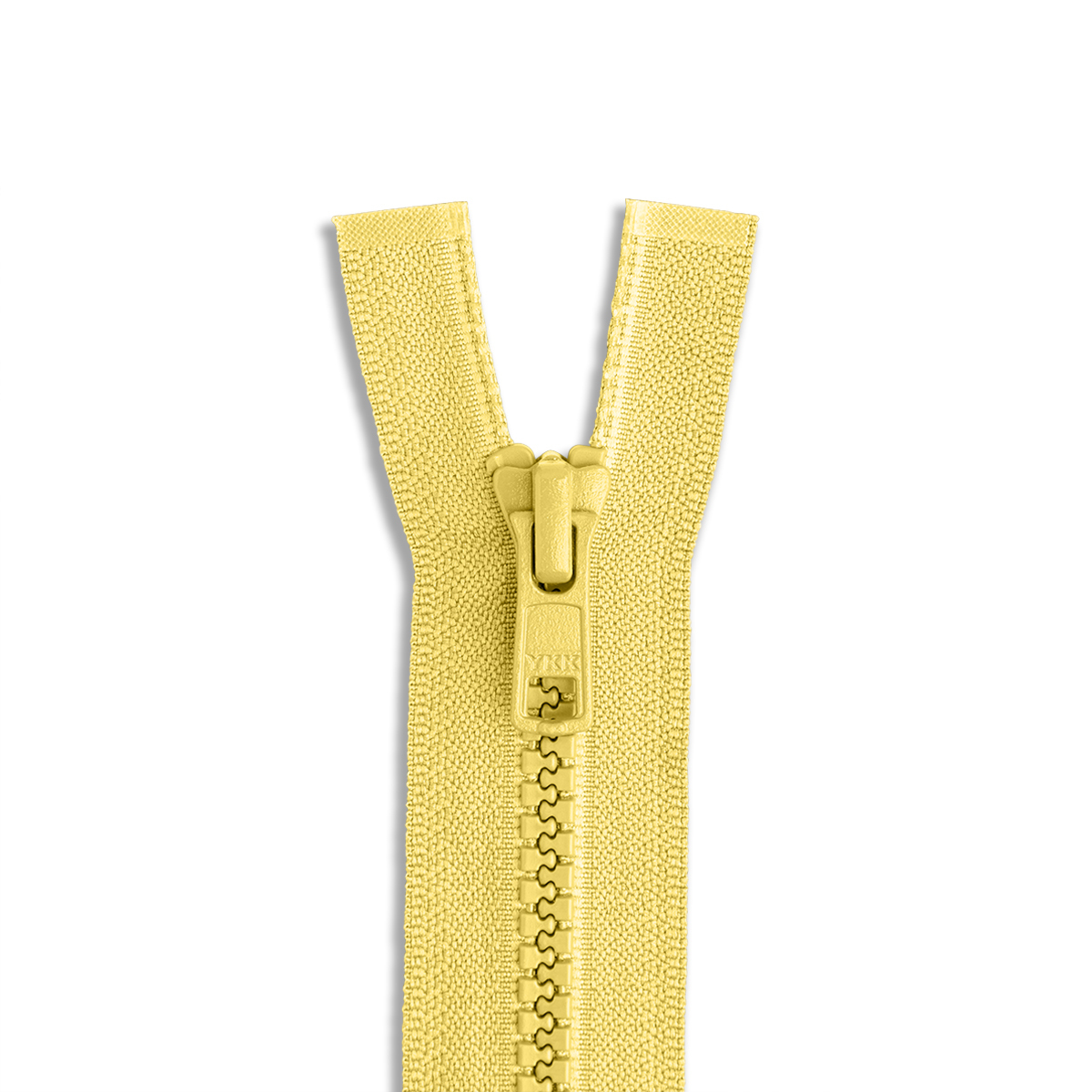YKK Ykkã‚â 36 inch Medium Weight Jacket Zipper YKK #5 Aluminum ~ Separating ~ 504 Lemon Yellow (1 Zipper/pack)