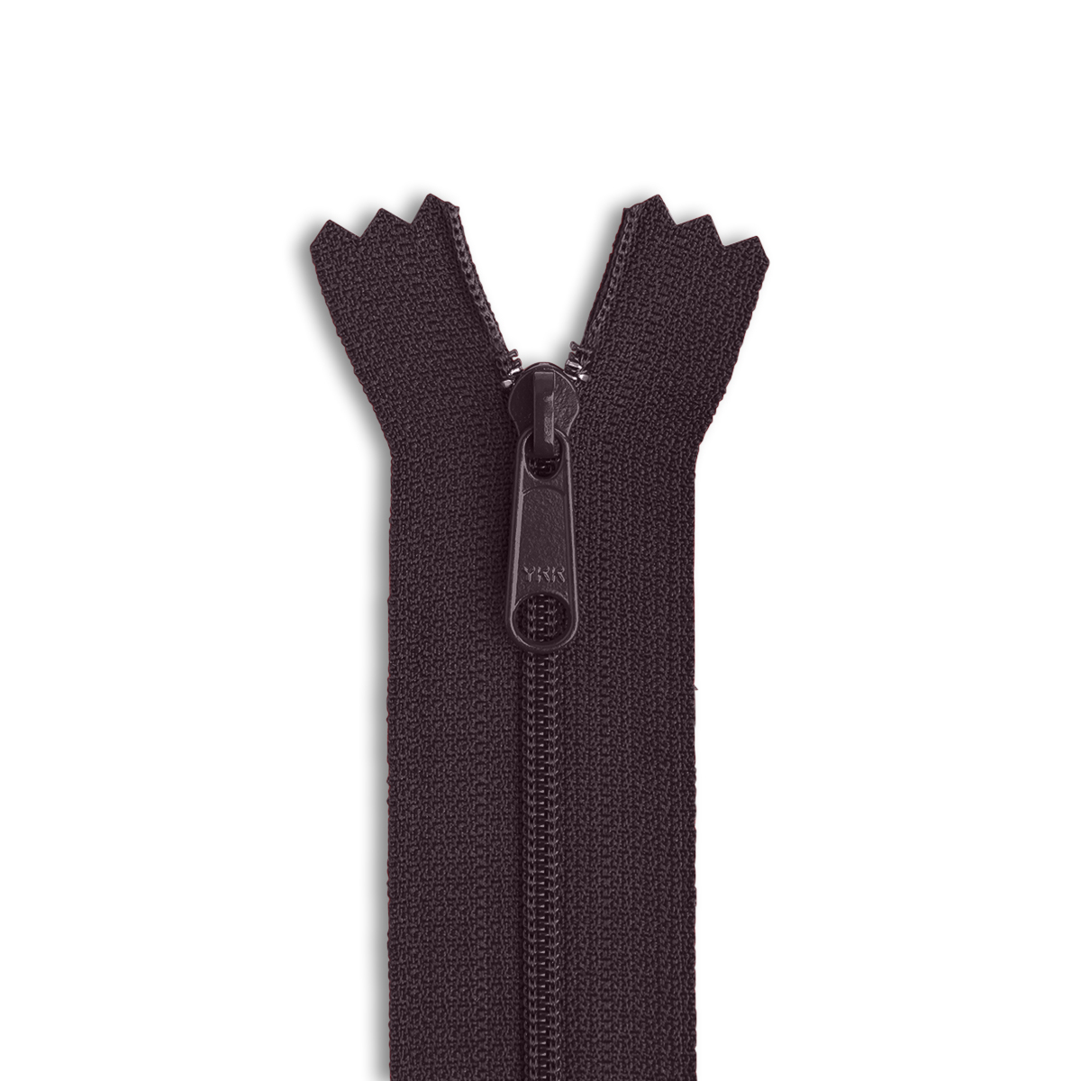 YKK #4.5 12 Nylon Coil Long Pull Bag Zipper - Black (580)
