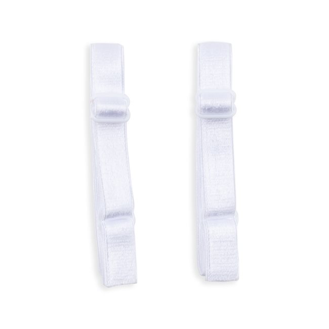 Adjustable Bra Straps Elastic 1/2 X 15 1/2 1 Pair/Pack White