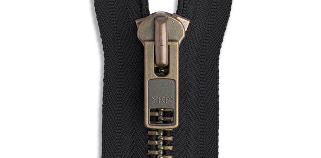 Two Way Skin Metal Separating Zipper With Anti Brass Pull and