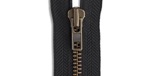 Leekayer 2pcs #5 26 inch Zippers for Jackets Sewing Coats Crafts Separating Jacket Zipper Brass Metal Zipper Heavy Duty (26 Antique Brass)