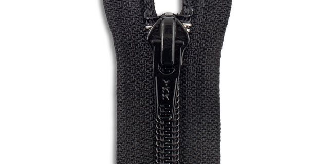 Black #8 Nylon Coil Jacket Zipper