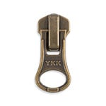 Antique Brass Replacement Zipper Pulls | Replacement Antique Brass Zipper Pulls | Antique Brass YKK Zipper Sliders 