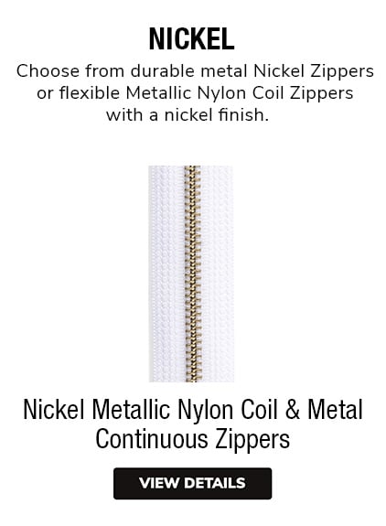 Nickel Continuous Zipper Rolls