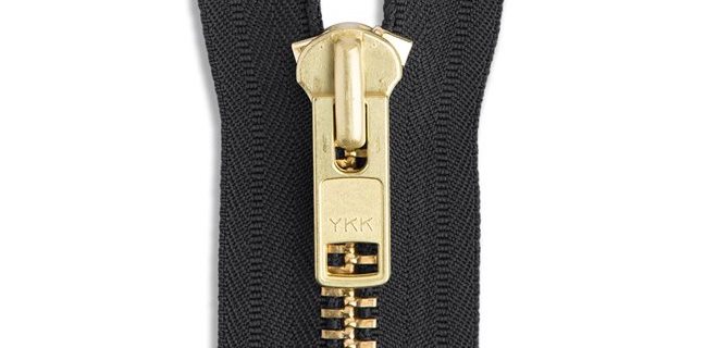 YKK #10 Extra Heavy Duty Antique Brass Navy Parka2-Way Dual Separating  Jacket Zipper - Choose Your Length - Color: Navy #560 - Made in The United