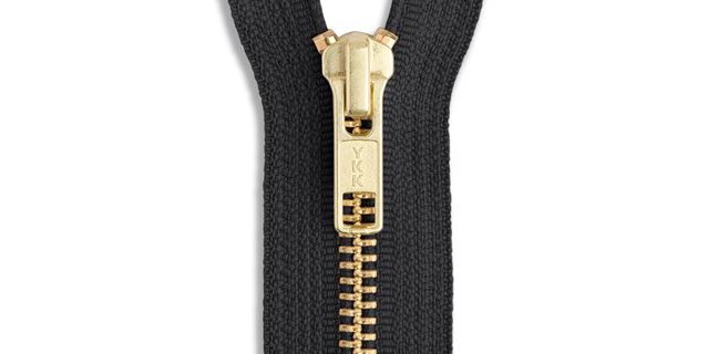 YKK #5 Metal Short Tab Slider Zipper Pull Hardware Antique - 10 Pack