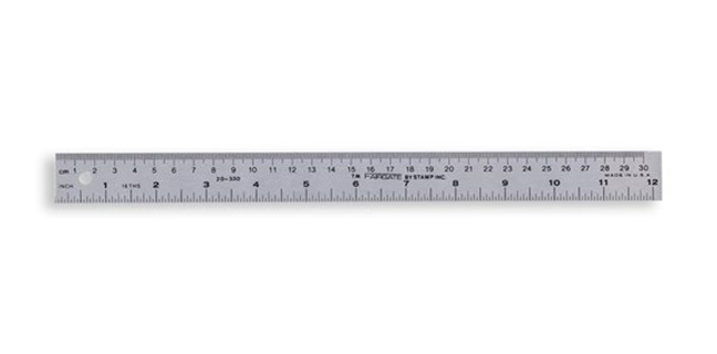 Prettyia 1Pcs Metal L-Square Angle Ruler Handworking Measuring Sewing Tool 