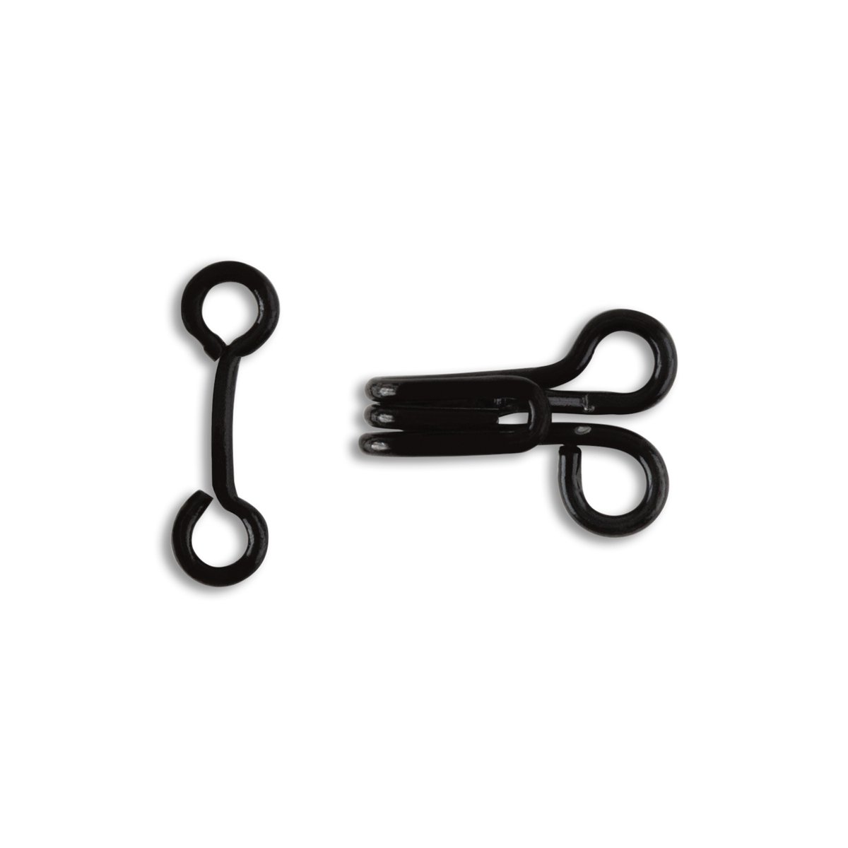 Hook & Straight Eyes Set - Size 1 - 144 Sets/Pack - Black