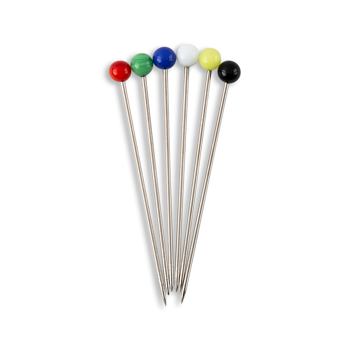 Dritz 40 Glasshead Pins 1-1/4" Multicolored 2 packs 