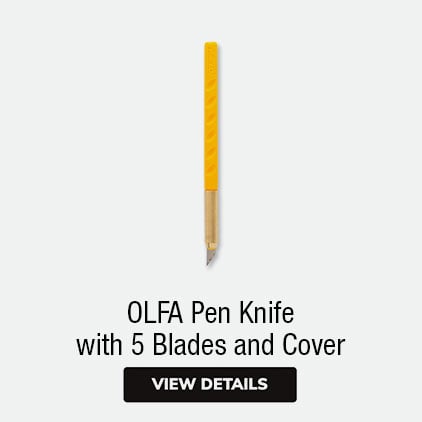 Olfa Pen Knife with 5 Blades and Cover