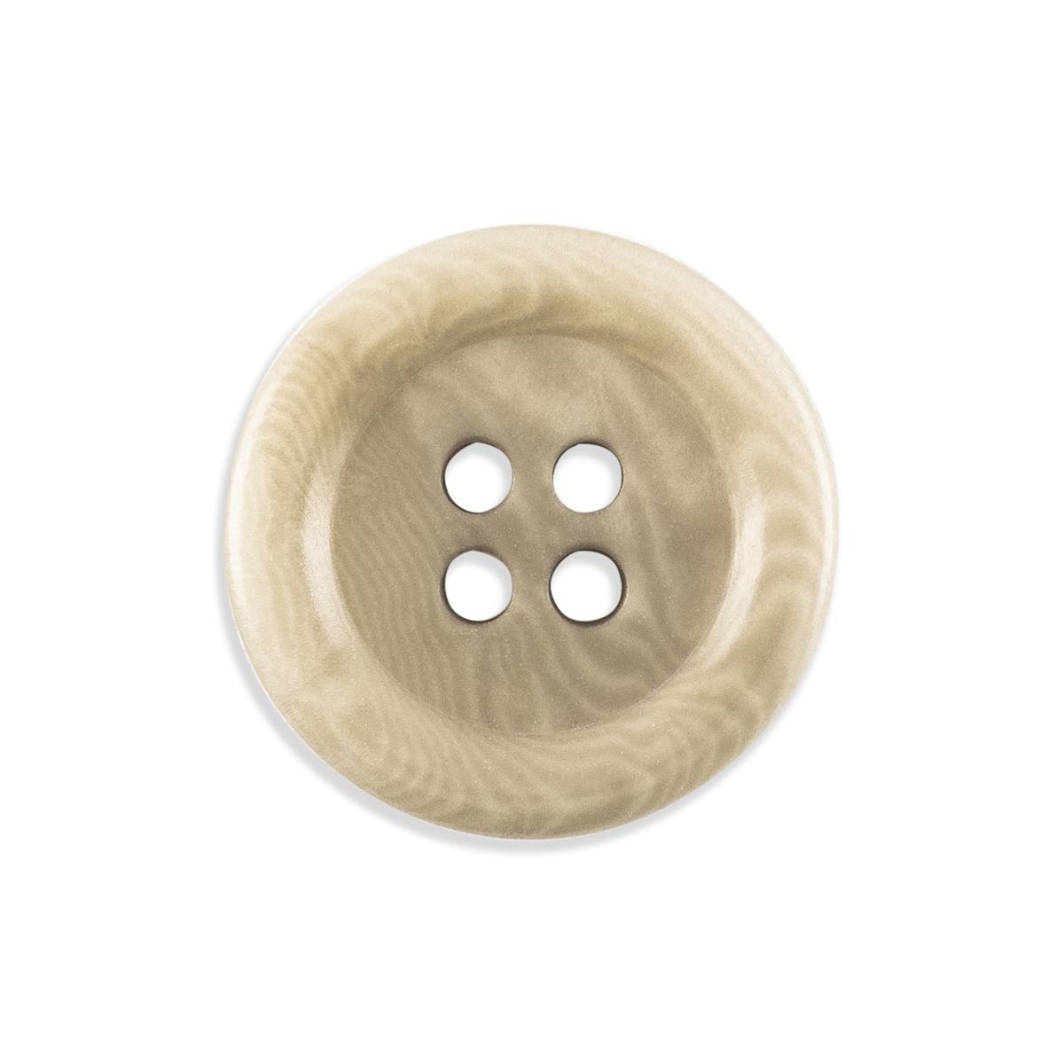 Lab Coat Buttons - 24L / 15mm - 1 Dozen - 4-Hole - Clear