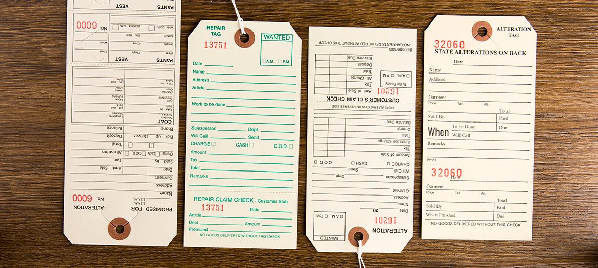 Stay Organized with Alteration Tags and Invoices