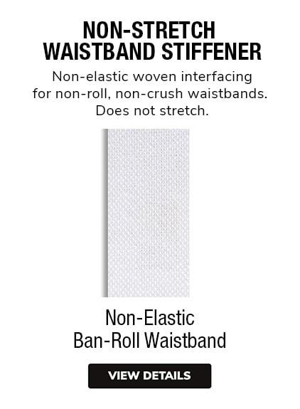 White Non-Roll Ribbed Elastic