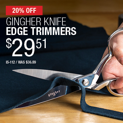 20% Off Gingher Knife Edge Trimmers $29.51 / IS-112 / Was $36.89.
