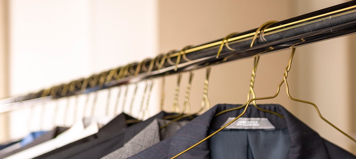 keep track of garments with wire hangers