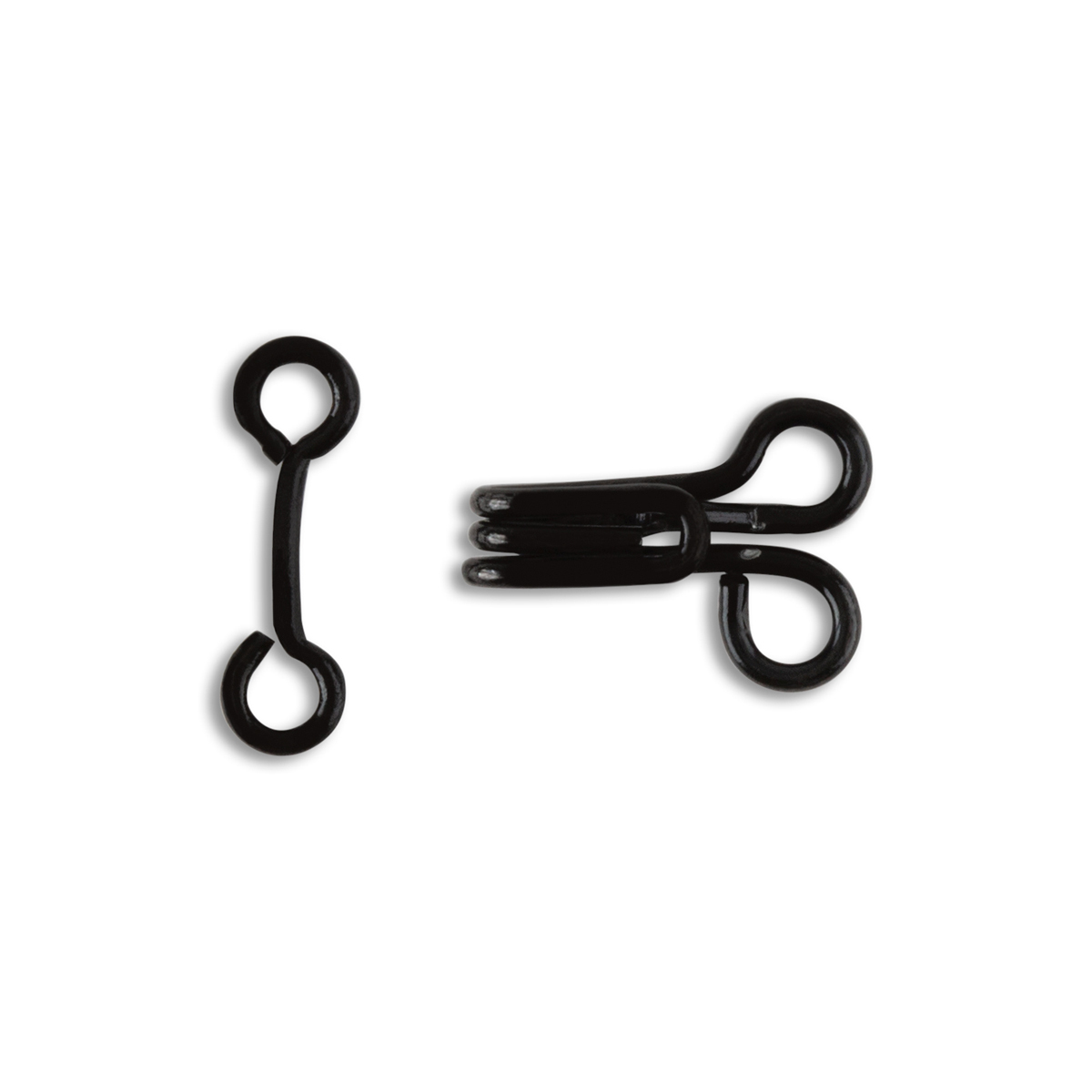 Hook Straight Eyes Set Size 3 144 Sets Pack Black