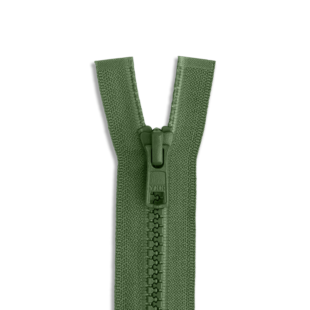 13 inch Vislon Zipper ~ YKK #5 Molded Plastic ~ Separating - 855 Rust (1 Zipper / Pack)