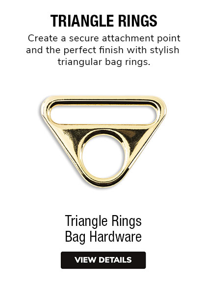 Bag Hardware - D Rings - Pursey Whipped