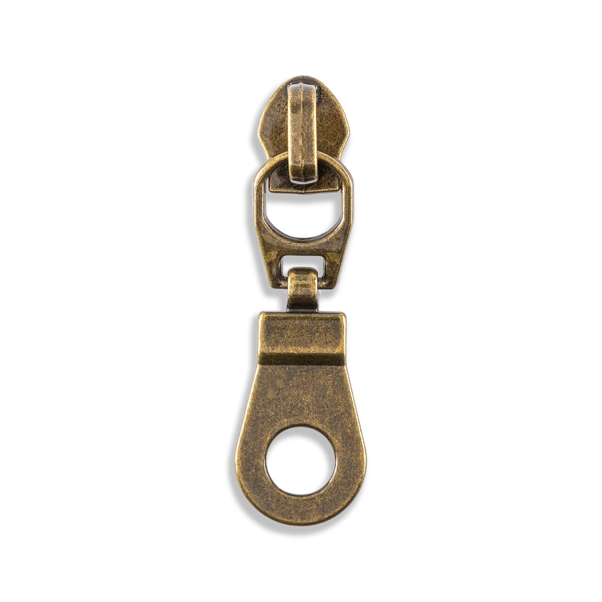 Zipper Repair Kit, Heavy Duty Zipper Pull , High Quality Nickel Brass  Antique Brass Zipper Pull 5 8 