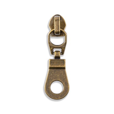 Vintage Dress Zipper Pull Helper Aid Tool 5 Karat Diamond Ring on Chain  with Hook