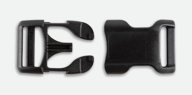 YKK Flat Side Release Plastic Buckles - Black - WAWAK Sewing Supplies