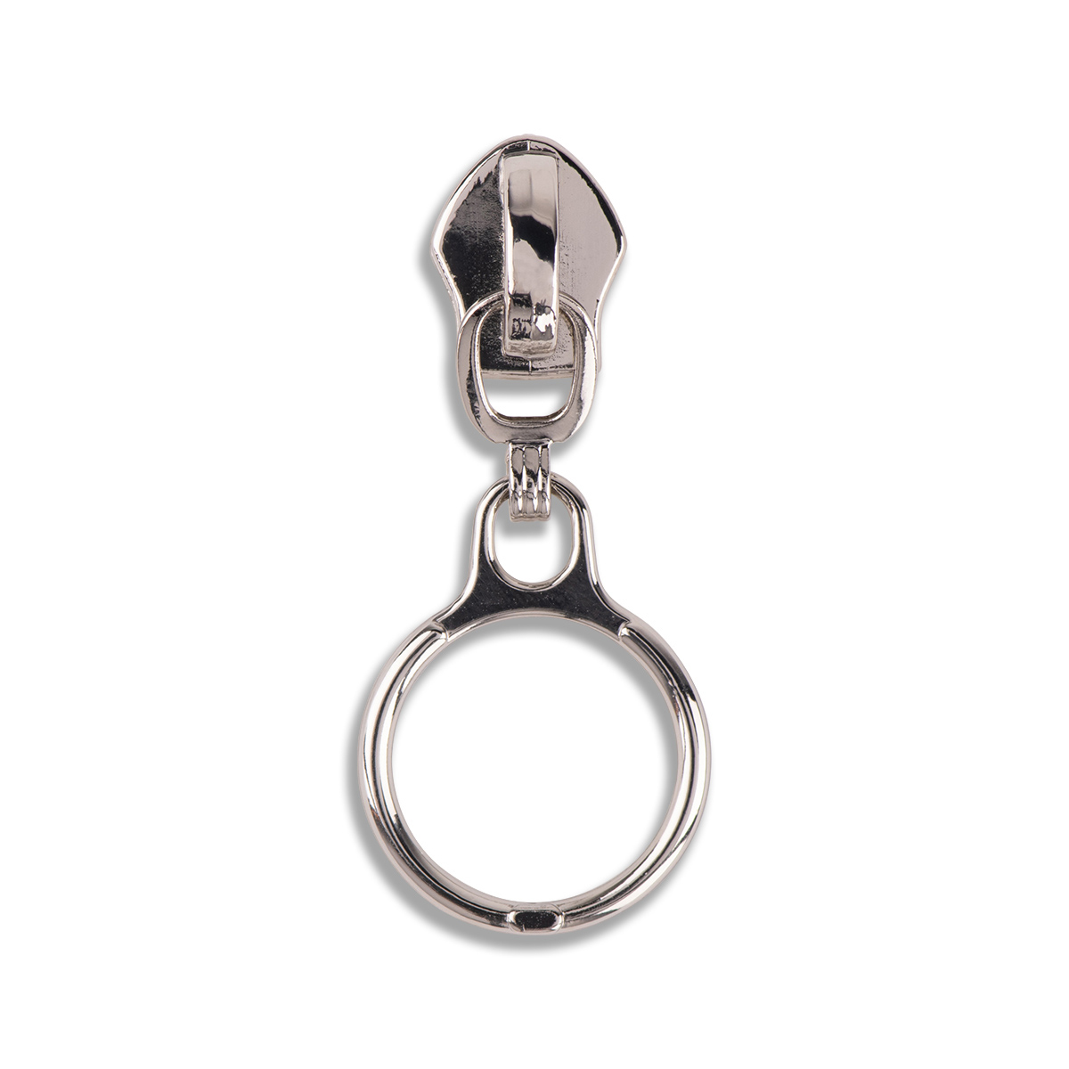 5 Metallic Nylon Standard Ring Zipper Pulls - WAWAK Sewing Supplies