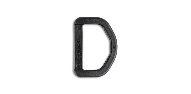 YKK Plastic D-Rings - 3/4 - Black