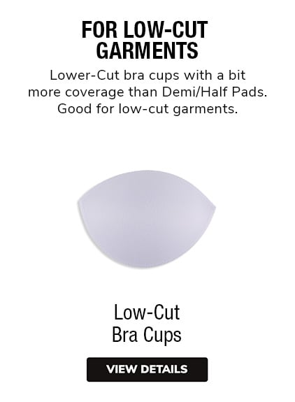 Sew-in Teardrop Bra Cups Pads Inserts 1 Pair Size Medium cup Size B/C  M408.06 