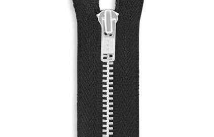 YKK #5 20 Molded Plastic Reversible Jacket Zipper - Black (580)