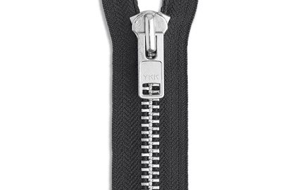 25 Inch YKK #5 Medium Weight Aluminum Metal Jacket Zipper Separating Made  in USA