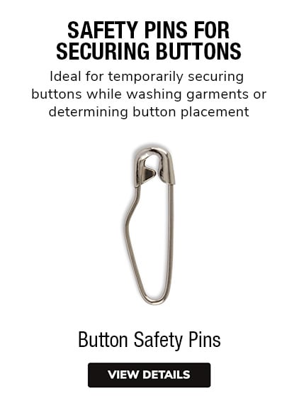 Button Safety Pin 