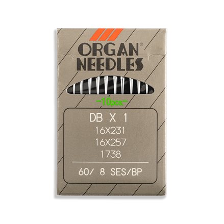 Organ Light Ball Point Industrial Machine Needles - Size 10 - DBx1, 16x231,  16x257, 1738 - 10/Pack