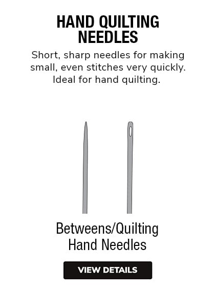 John James Assorted Curved Quilting Hand Needles - 4/Pack - WAWAK