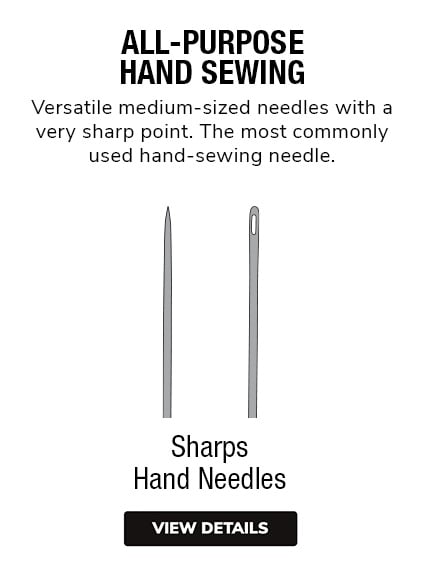 Hand Sewing Needle Sizes & Types