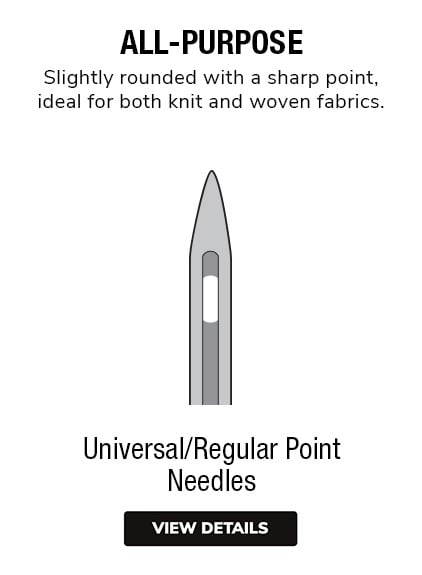 SINGER® Size 90/14 Universal Regular Point Sewing Machine Needles, 5ct.