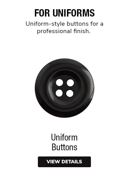 Black plastic 4 hole shirt buttons sold in packs of 20 x 12mm - Button Box  Devon