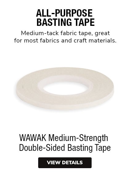  Basting Tape Doublesided Water Soluble Masking Tape Double  Sided PVC Dual Sided Dissolvable in Water Two Sided Aqueous Soluble Arts  Crafts Tape : Everything Else