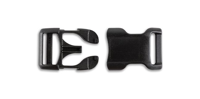 YKK 10-1 Inch Flat Dual Adjustable Side Release Plastic Buckles