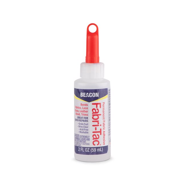 BCN_GLU Beacon Glues Beacon Fabri-Tac Permanent Adhesive, 8 Ounce Bottle -  Premium Crafting Fabric Glue (4 Pack)