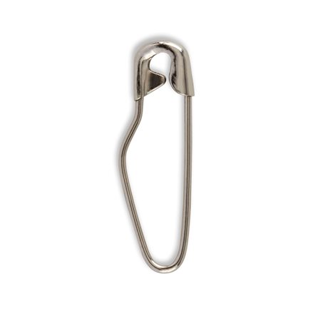 Steel Button Safety Pins - #00 - 3/4 - 10/Pack