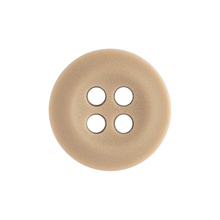 Brown Button 14L Button 4 Hole Round Button Buttons for Craft Heavy Duty Sleeve Buttons Collar Shirt Buttons Pack of 12