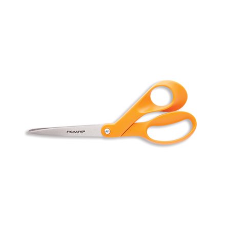 Fiskars Original Stainless Steel 8 Orange-Handled Scissors, 1